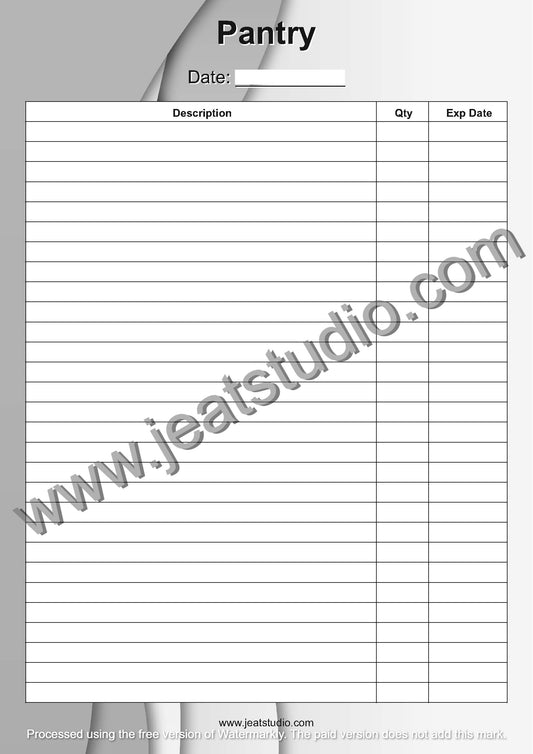 Printable On Hand Grocery Stocktake Sheets